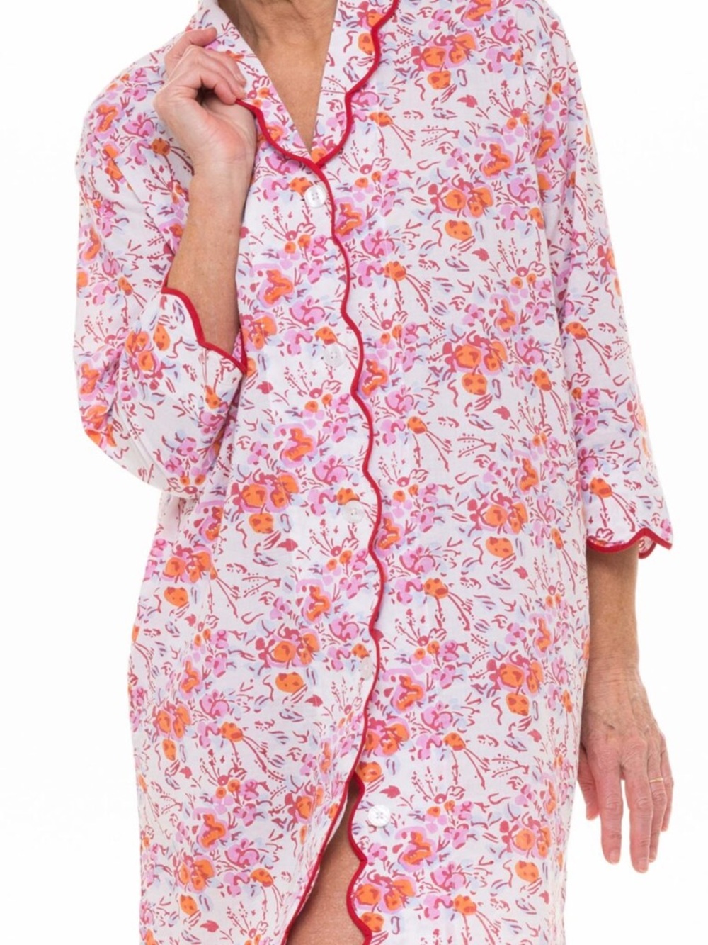 Heidi Carey Filigree Nightshirt Pink Floral